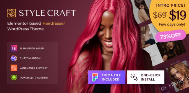 Style Craft – Hairdresser and Hair Salon WordPress Theme